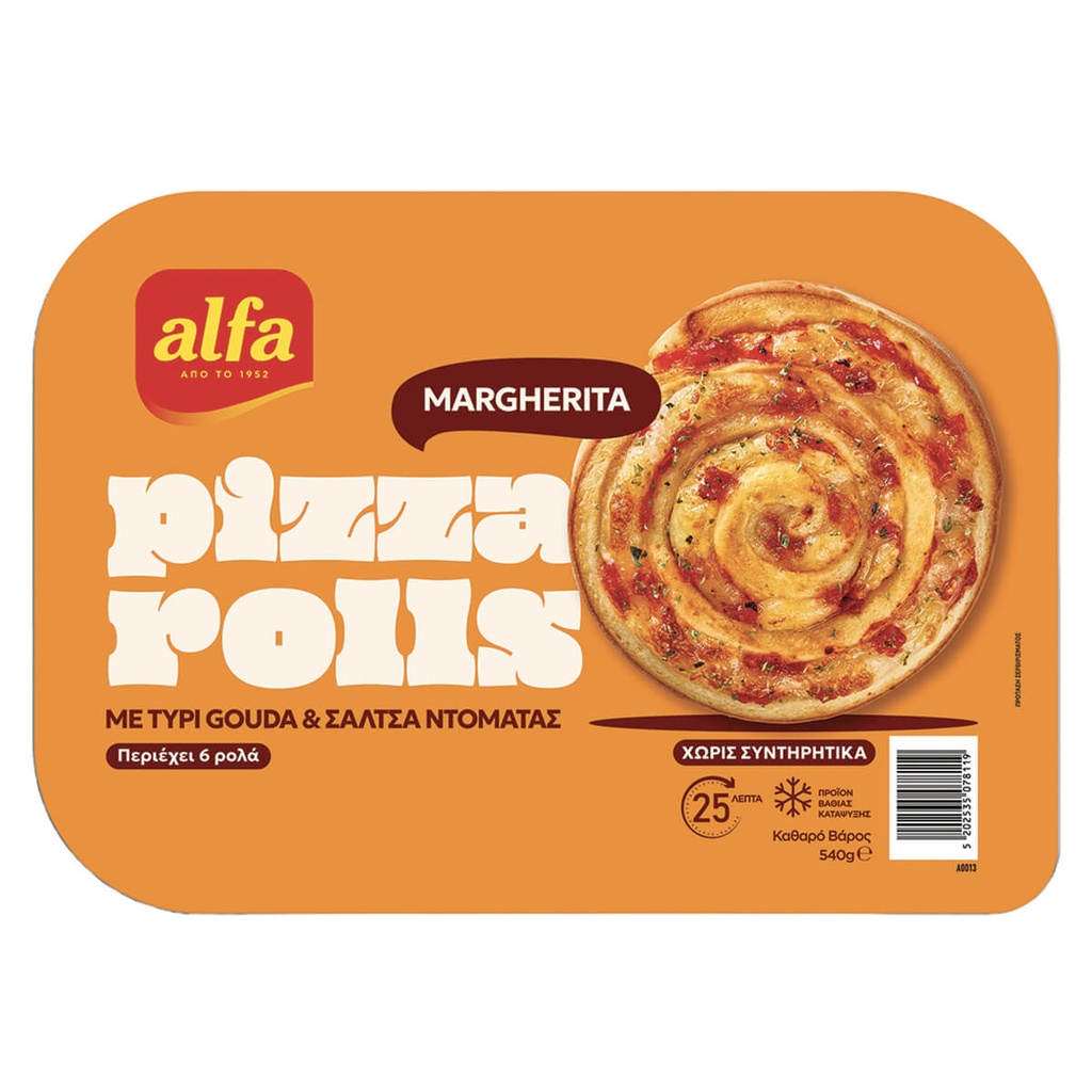 [1034992] ALFA 540G PIZZA ROLLS MARGHERITA