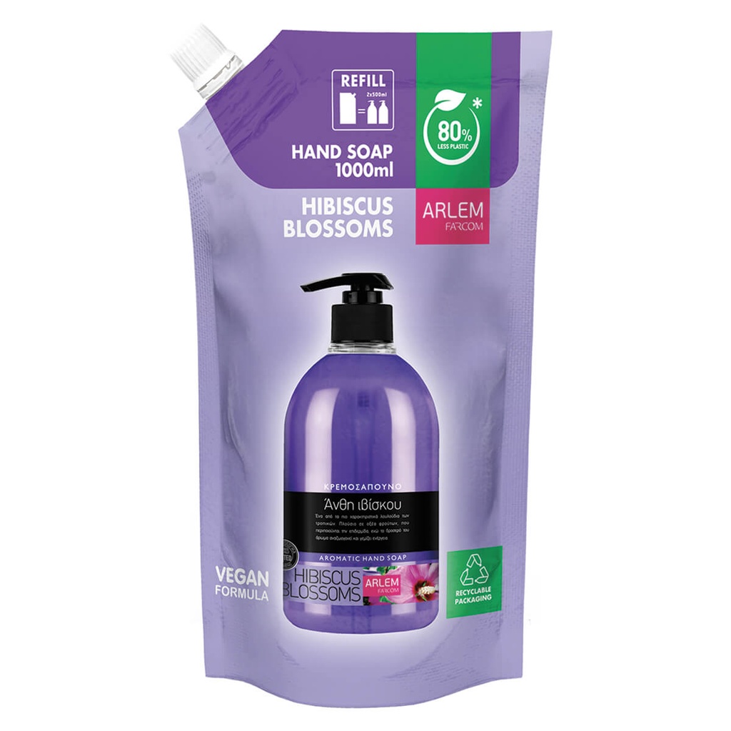 ARLEM 1L ΚΡΕΜΟΣΑΠΟΥΝΟ ΑΝΘΗ ΙΒΙΣΚΟΥ DOYPACK