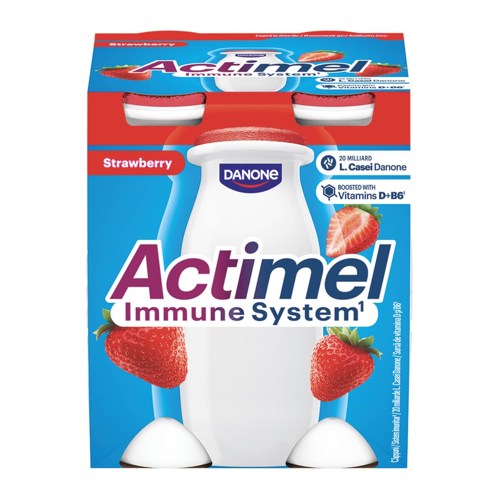 [1036312] Actimel Ρόφημα Γιαουρτιού Φράουλα 4x100gr