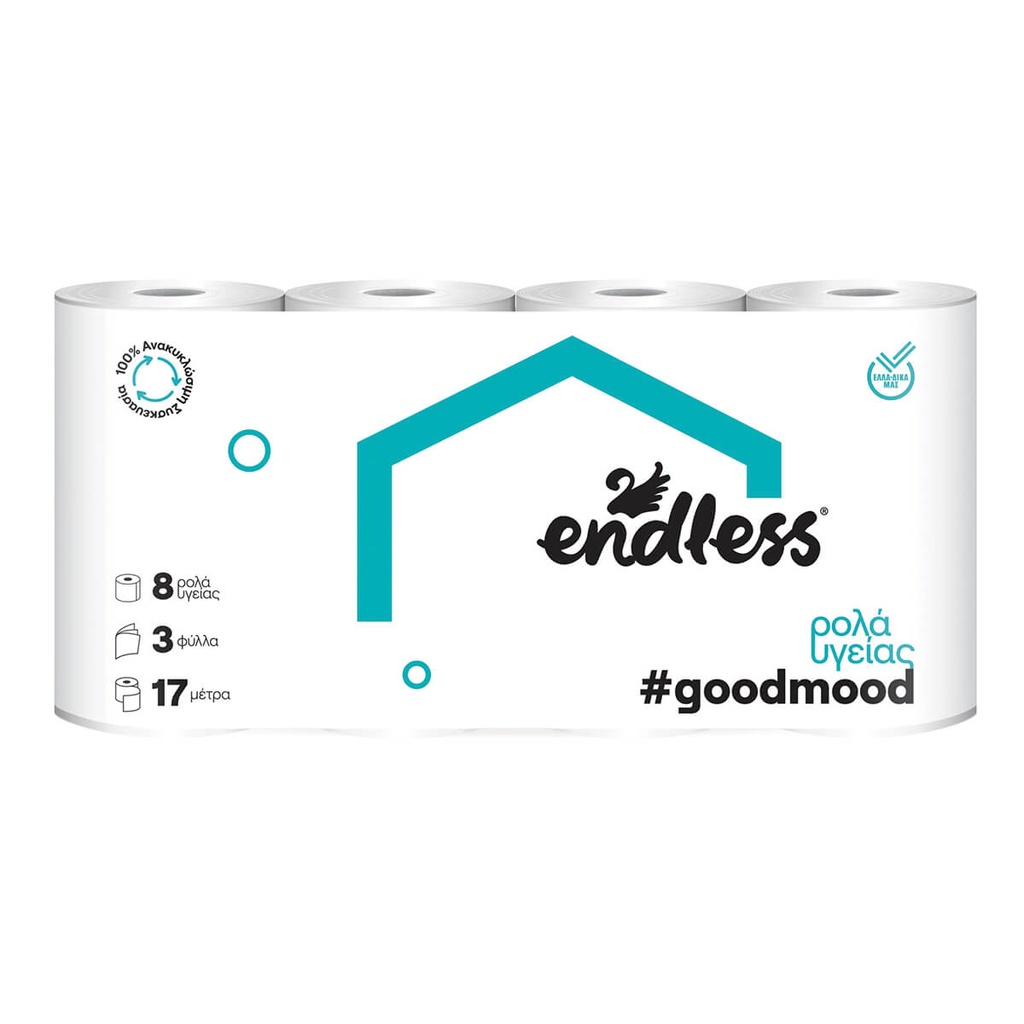 [1023857] ENDLESS GOODMOOD 8-ΤΜΧ ΥΓΕΙΑΣ 3-ΦΥΛΛΑ 85G /680G