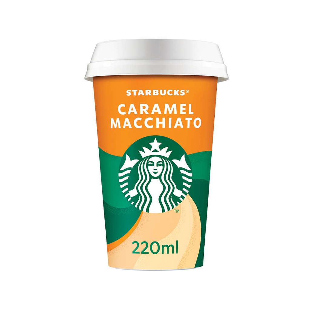 [995453] Starbucks Ρόφημα Γάλα Με Καφέ Caramel Macchiato 220ml