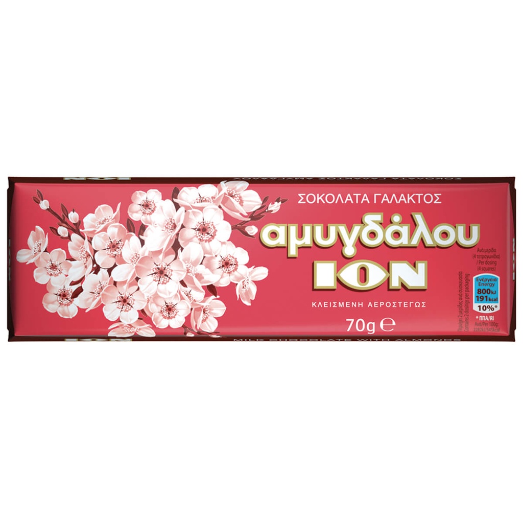 [5012501022141] ΙΟΝ 70G ΣΟΚΟΛΑΤΑ ΑΜΥΓΔΑΛΟΥ
